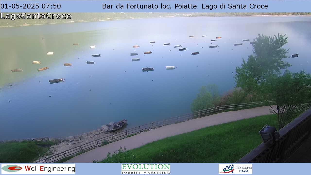 Webcam am Lago di Santa Croce - Bar da Fortunato loc. Poiatte
